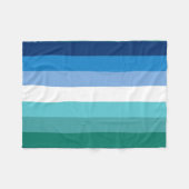 Gay Male Pride Flag Fleecedecke (Vorderseite (Horizontal))