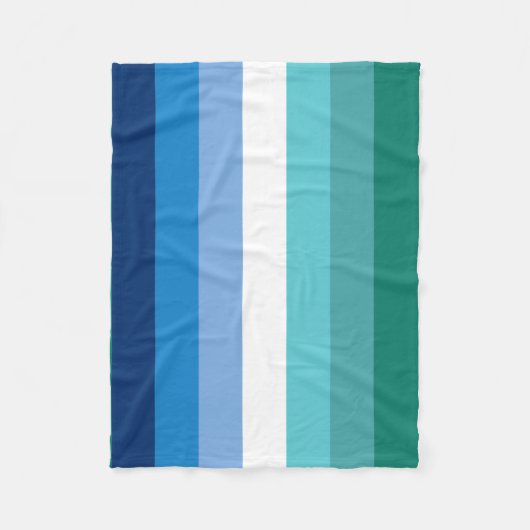 Gay Male Pride Flag Fleecedecke (Vorderseite)