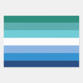 Gay Male Pride Flag Geschenkpapier Set (Vorderseite 2)