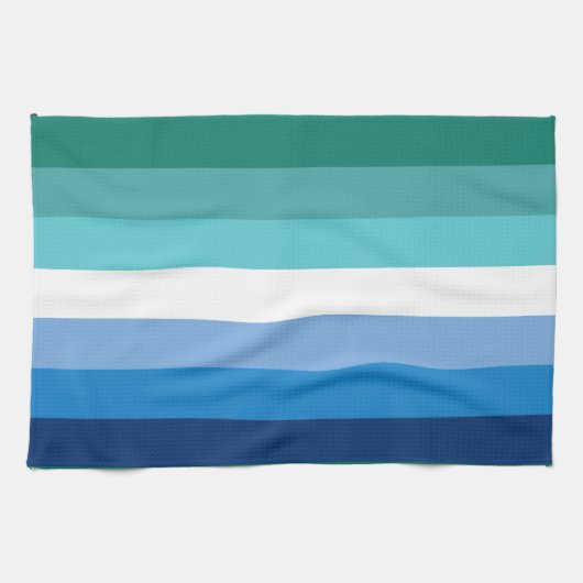 Gay Male Pride Flag Geschirrtuch (Horizontal)