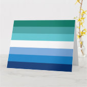 Gay Male Pride Flag Karte (Gelbe Blume)
