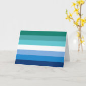 Gay Male Pride Flag Karte (Gelbe Blume)