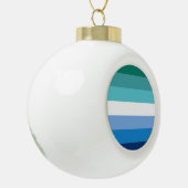 Gay Male Pride Flag Keramik Kugel-Ornament (Links)