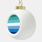 Gay Male Pride Flag Keramik Kugel-Ornament (Rechts)
