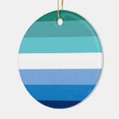 Gay Male Pride Flag Keramik Ornament (Links)