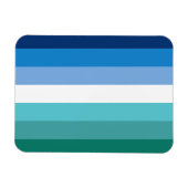 Gay Male Pride Flag Magnet (Horizontal)