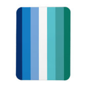 Gay Male Pride Flag Magnet (Vertikal)