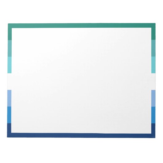 Gay Male Pride Flag Notizblock (Vorderseite)