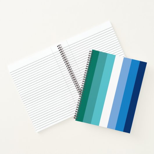 Gay Male Pride Flag Notizblock (Innenseite)