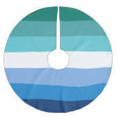 Gay Male Pride Flag Polyester Weihnachtsbaumdecke (Vorderseite)
