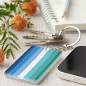 Gay Male Pride Flag Schlüsselanhänger (Vorderseite rechts)