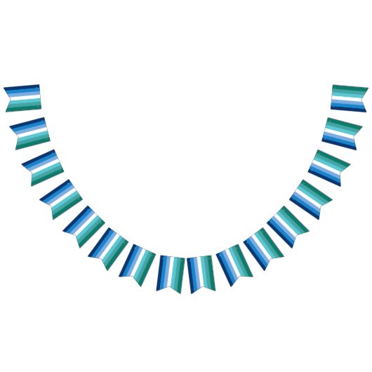 Gay Male Pride Flag Wimpelkette (Alle)