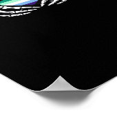 Gay Male Pride Skeleton Halloween Mlm Goth Heart C Poster (Ecke)