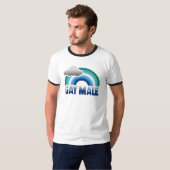 Gay Male Pride T - Shirt (Vorne ganz)