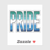 Gay Male Pride Word Aufkleber (Blatt)
