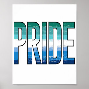 Gay Male Pride Word Poster