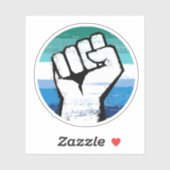 Gay Male Prix Circle Print Aufkleber (Blatt)