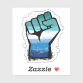 Gay Male Protest Faust Aufkleber (Blatt)