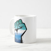 Gay Male Protest Faustkaffee Tasse (Vorderseite Links)