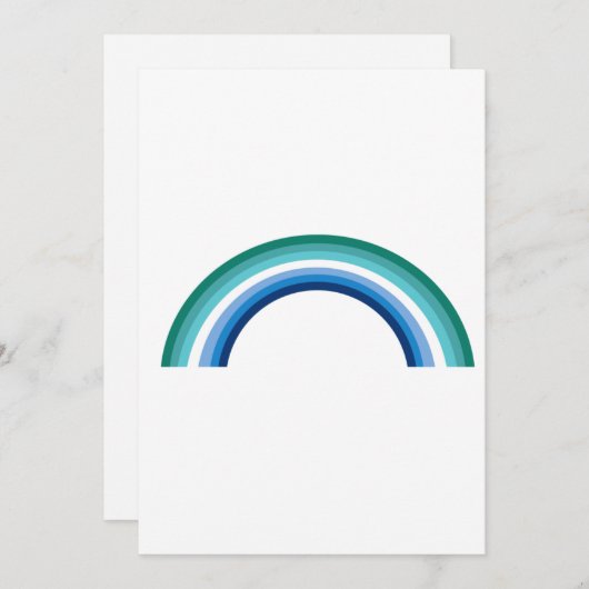 Gay Male Rainbow Feiertagskarte (Vorne/Hinten)