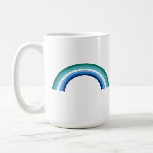 Gay Male Rainbow Kaffeetasse (Links)