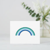 Gay Male Rainbow Postkarte (Stehend Vorderseite)