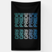 Gay Male Retro Pride Banner (Vertikal)