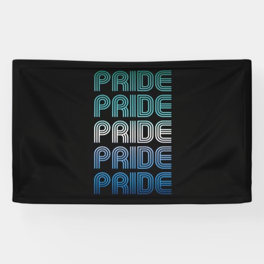 Gay Male Retro Pride Banner (Horizontal)
