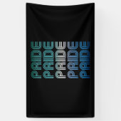 Gay Male Retro Pride Banner (Vertikal)