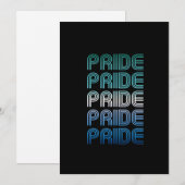Gay Male Retro Pride Feiertagskarte (Vorne/Hinten)