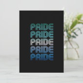 Gay Male Retro Pride Feiertagskarte (Stehend Vorderseite)