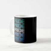 Gay Male Retro Pride Kaffeetasse (Vorderseite Links)