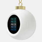Gay Male Retro Pride Keramik Kugel-Ornament (Rechts)