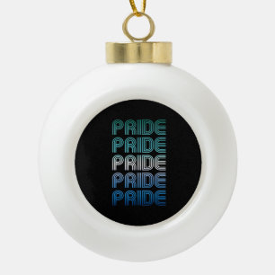 Gay Male Retro Pride Pride Keramik Kugel-Ornament