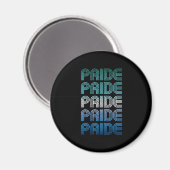 Gay Male Retro Pride Pride Magnet (Vorderseite/Rückseite)