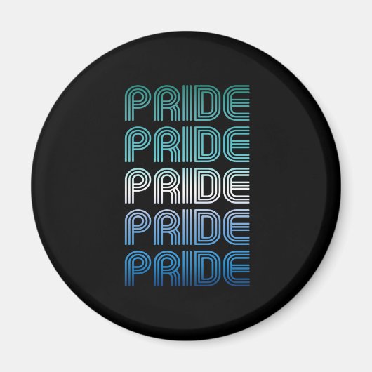 Gay Male Retro Pride Pride Magnet (Vorne)