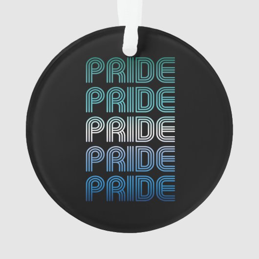 Gay Male Retro Pride Pride Ornament (Rückseite)