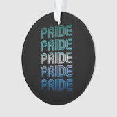 Gay Male Retro Pride Pride Ornament (Vorderseite)