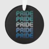 Gay Male Retro Pride Pride Ornament (Vorderseite)