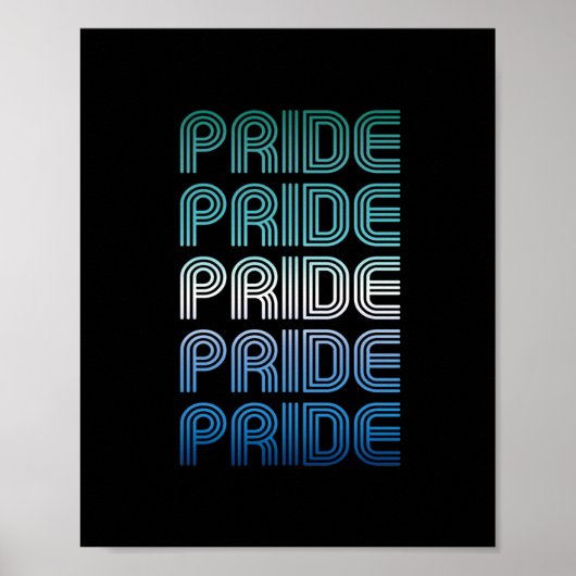 Gay Male Retro Pride Pride Poster (Vorne)