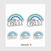 Gay Male und Stolz Aufkleber (Blatt)