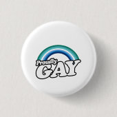 Gay Male und Stolz Button (Vorderseite)