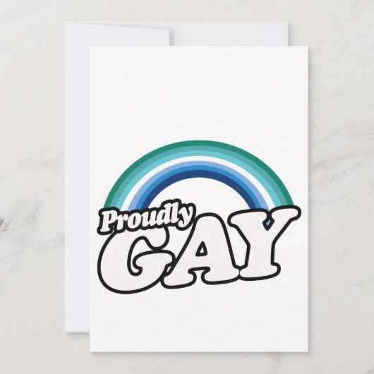 Gay Male und Stolz Feiertagskarte (Vorderseite)