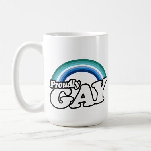 Gay Male und Stolz Kaffeetasse (Links)