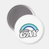Gay Male und Stolz Magnet (Vorderseite/Rückseite)