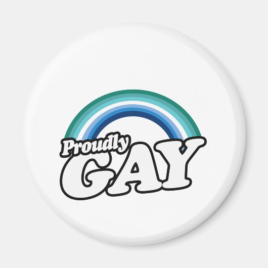 Gay Male und Stolz Magnet (Vorne)