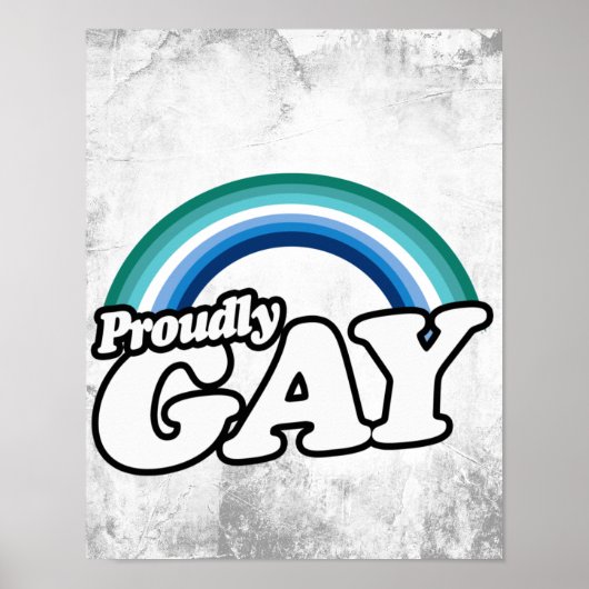 Gay Male und Stolz Poster (Vorne)