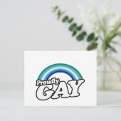 Gay Male und Stolz Postkarte (Stehend Vorderseite)