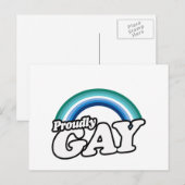 Gay Male und Stolz Postkarte (Vorne/Hinten)