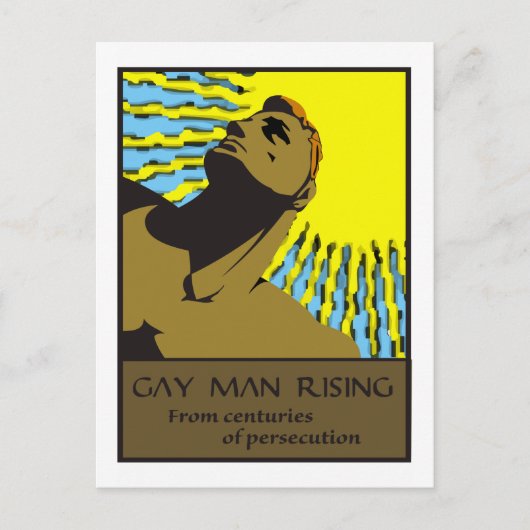 Gay Man Rising 2 Postkarte (Vorderseite)